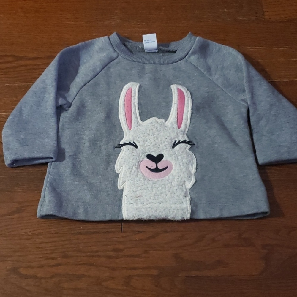 Newborn Girl Llama Sweatshirt